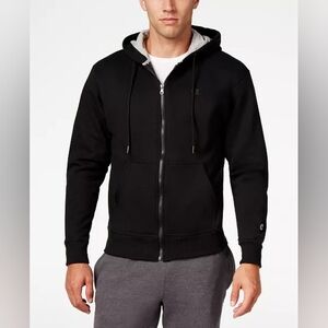 Champion Men's Powerblend Fleece Quarter-Zip Hoodie Black